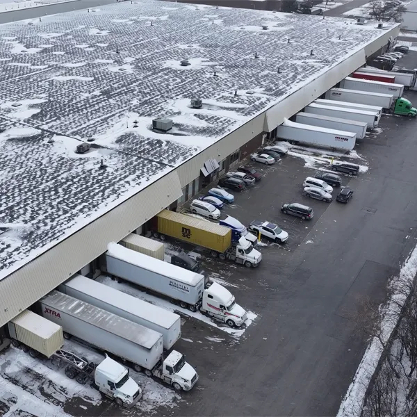Aerial Drone Photo of Axis Warehouse and Logistics Facility in Bensenville