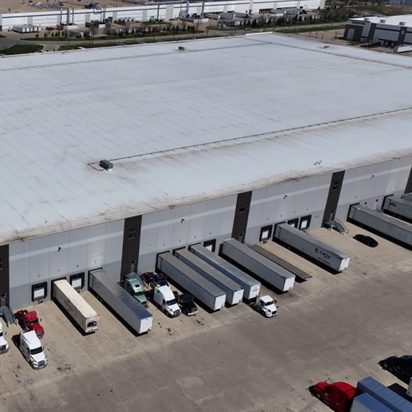 Aerial Drone Photo of Axis Warehouse and Logistics Facility in West Chicago