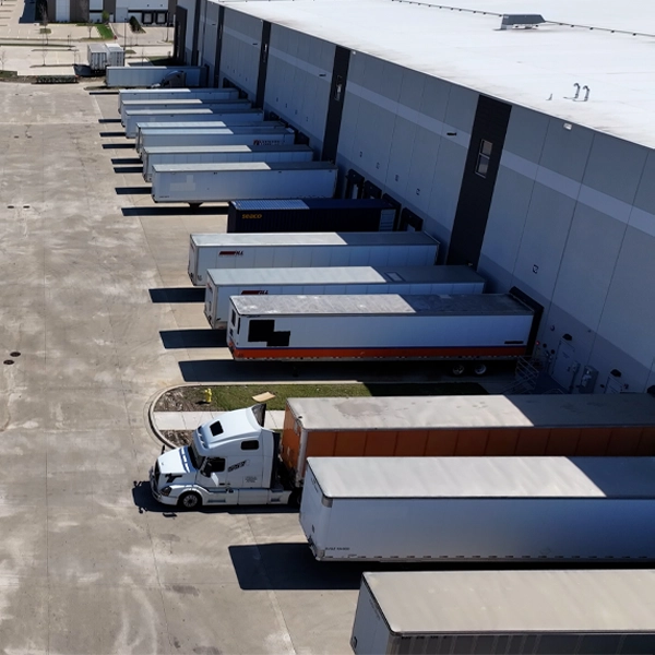 Aerial Drone Photo of Axis Warehouse and Logistics Facility in West Chicago