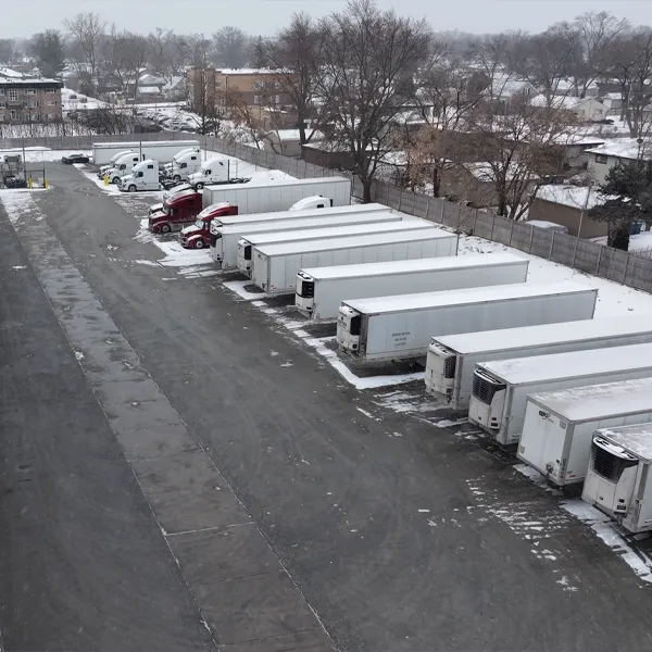 Aerial Drone Photo of Axis Warehouse and Logistics Facility in Bensenville